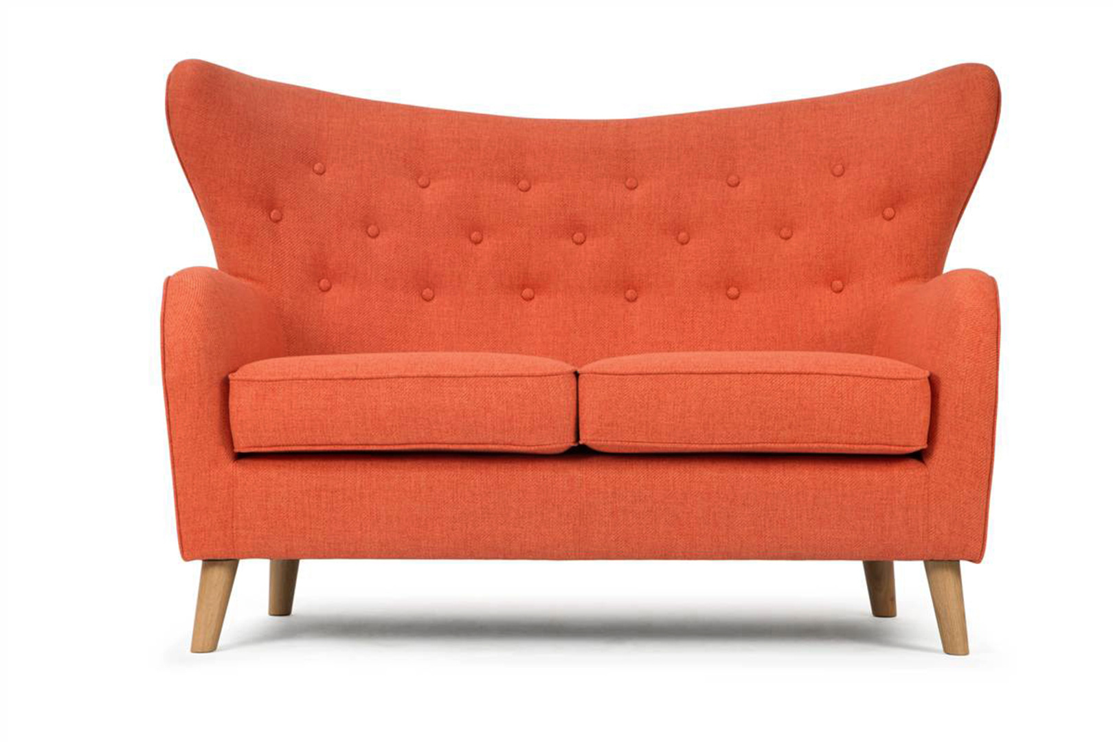 Gustave--2S-Fabric-Vence-265-Orange-Oak-legs-Front